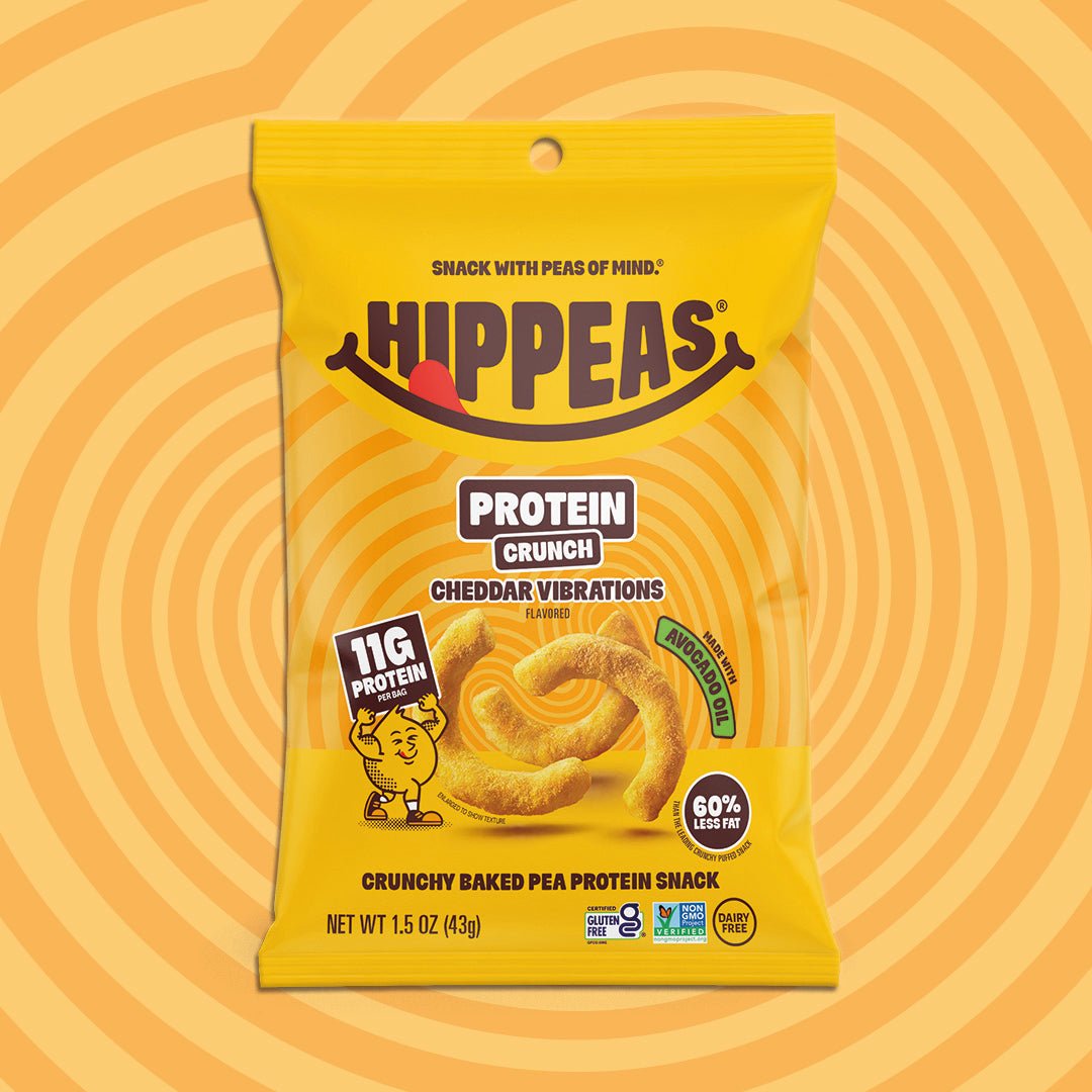 Cheddar Vibrations Protein Crunch - | HIPPEAS