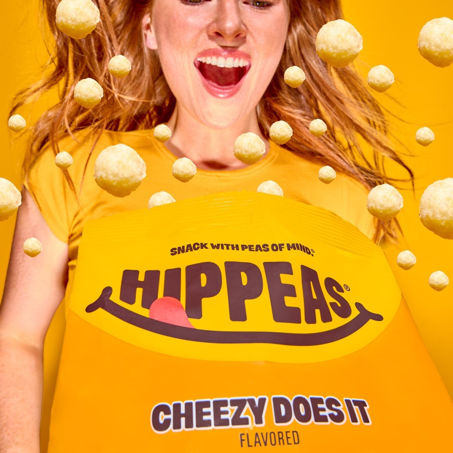 Cheezy Cheddar Pops - Pops | HIPPEAS