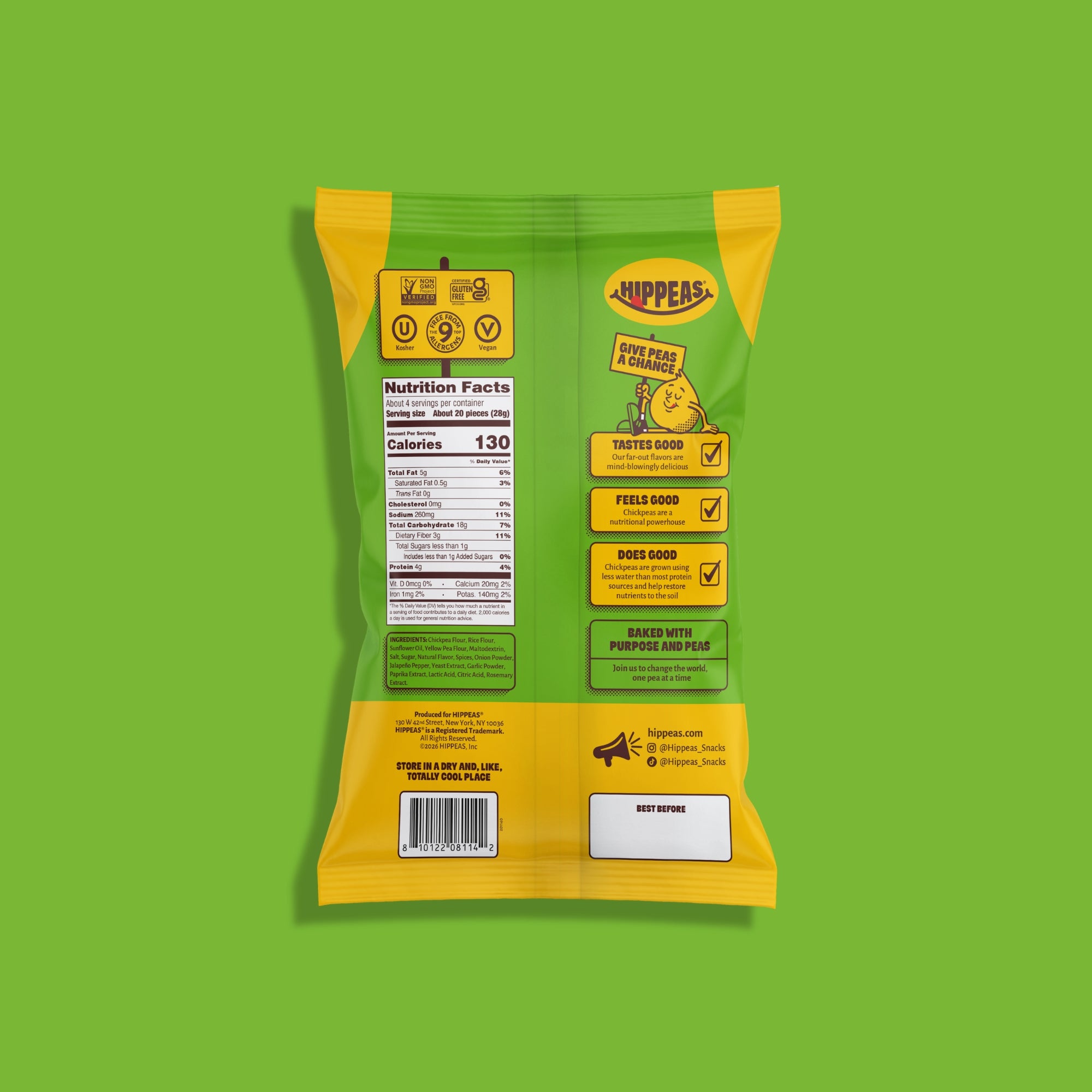 Jalapeño Cheddar Blaze Chickpea Puffs