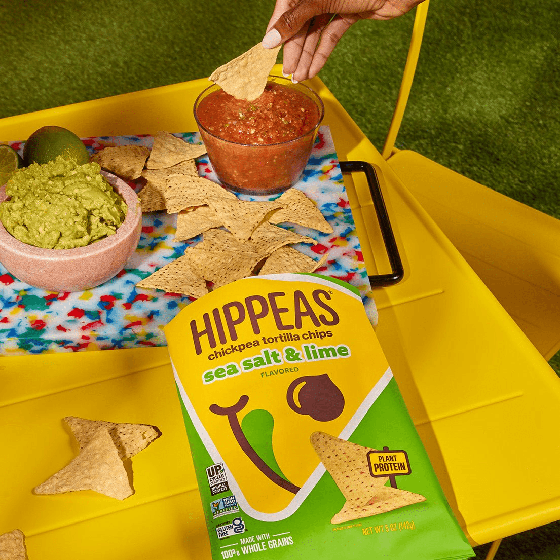 Sea Salt & Lime Tortilla Chips - Chips | HIPPEAS