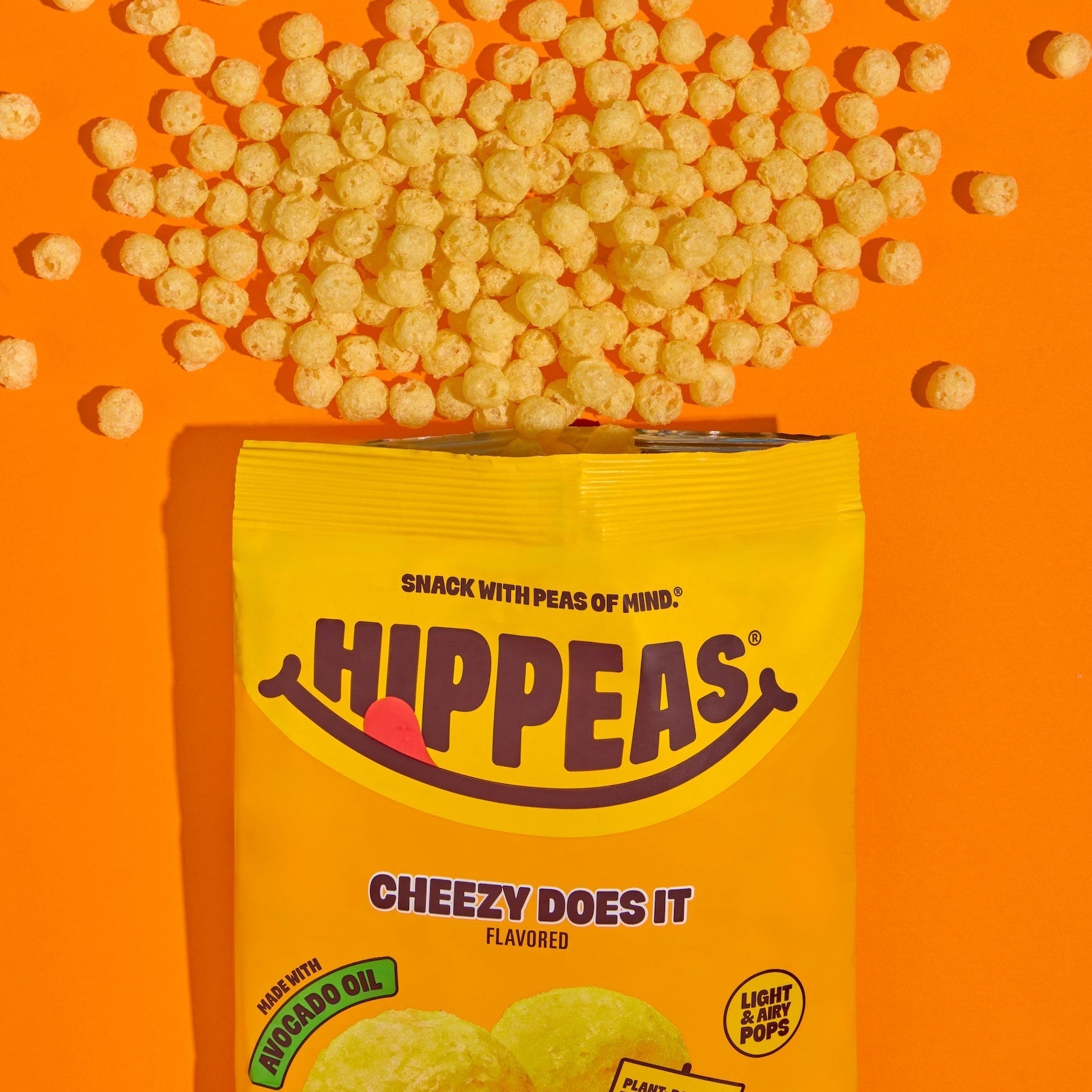 Cheezy Cheddar Pops - Pops | HIPPEAS