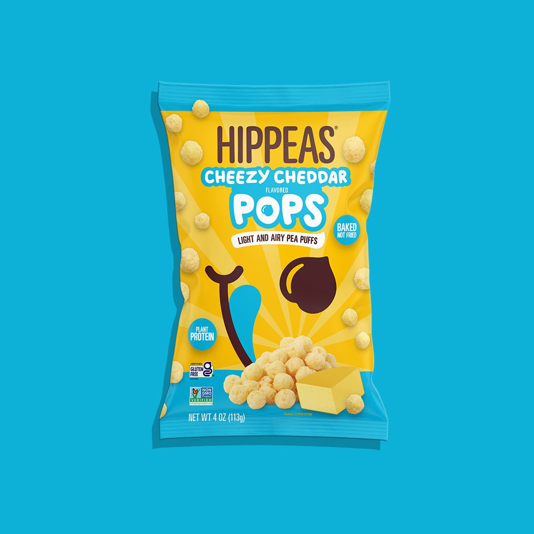 Cheezy Cheddar Pops - Puffs | HIPPEAS