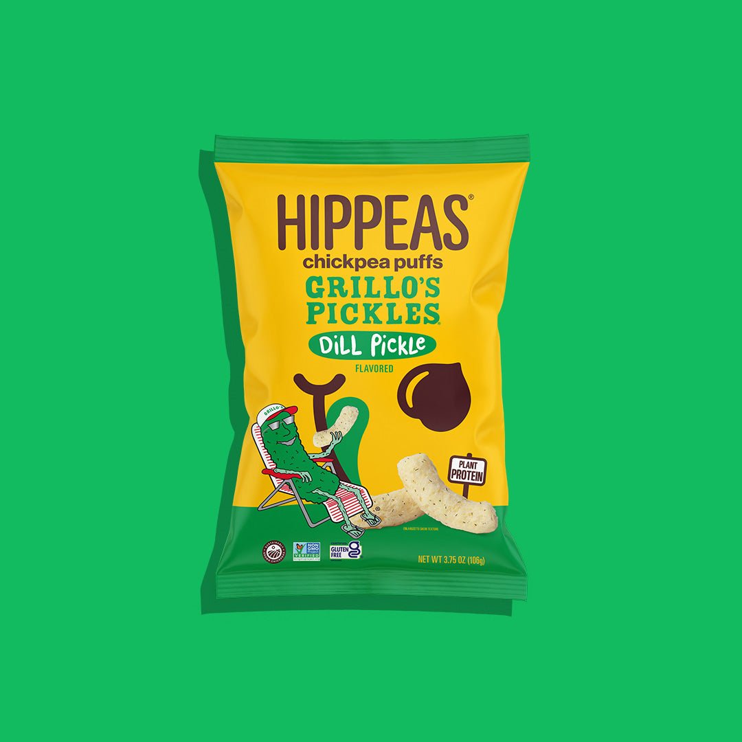 Grillo's Dill Pickle Puffs - Puffs | HIPPEAS