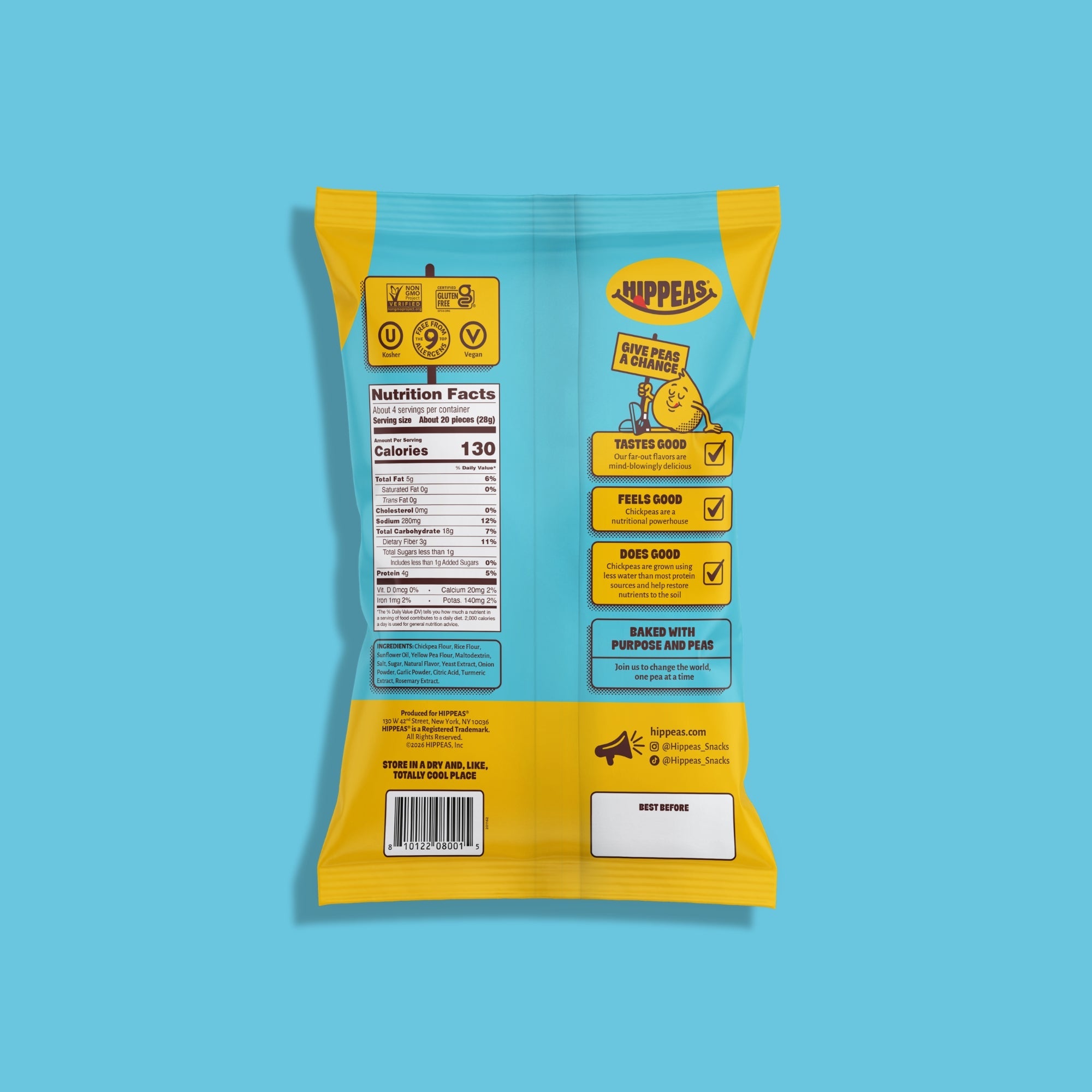 Groovy White Cheddar Puffs - Puffs | HIPPEAS