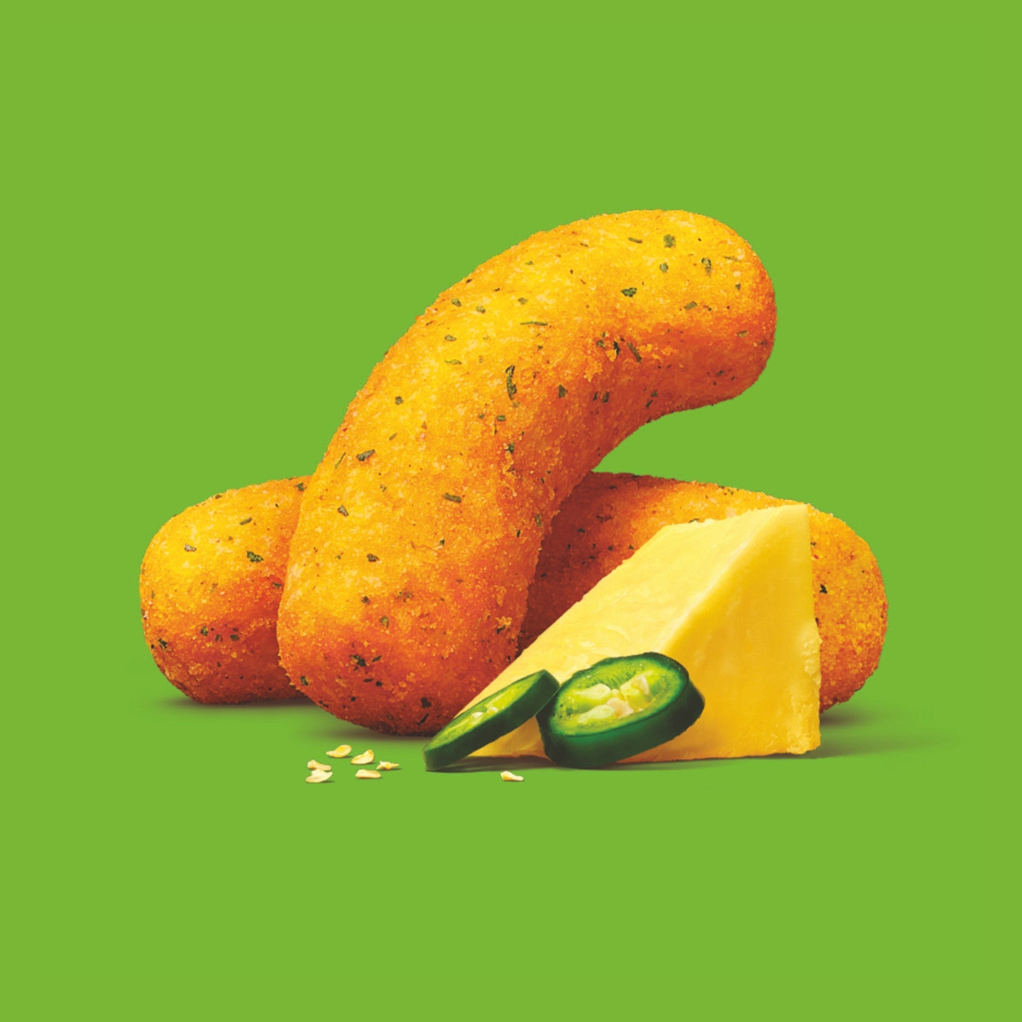 Jalapeño Cheddar Blaze Chickpea Puffs - Puffs | HIPPEAS