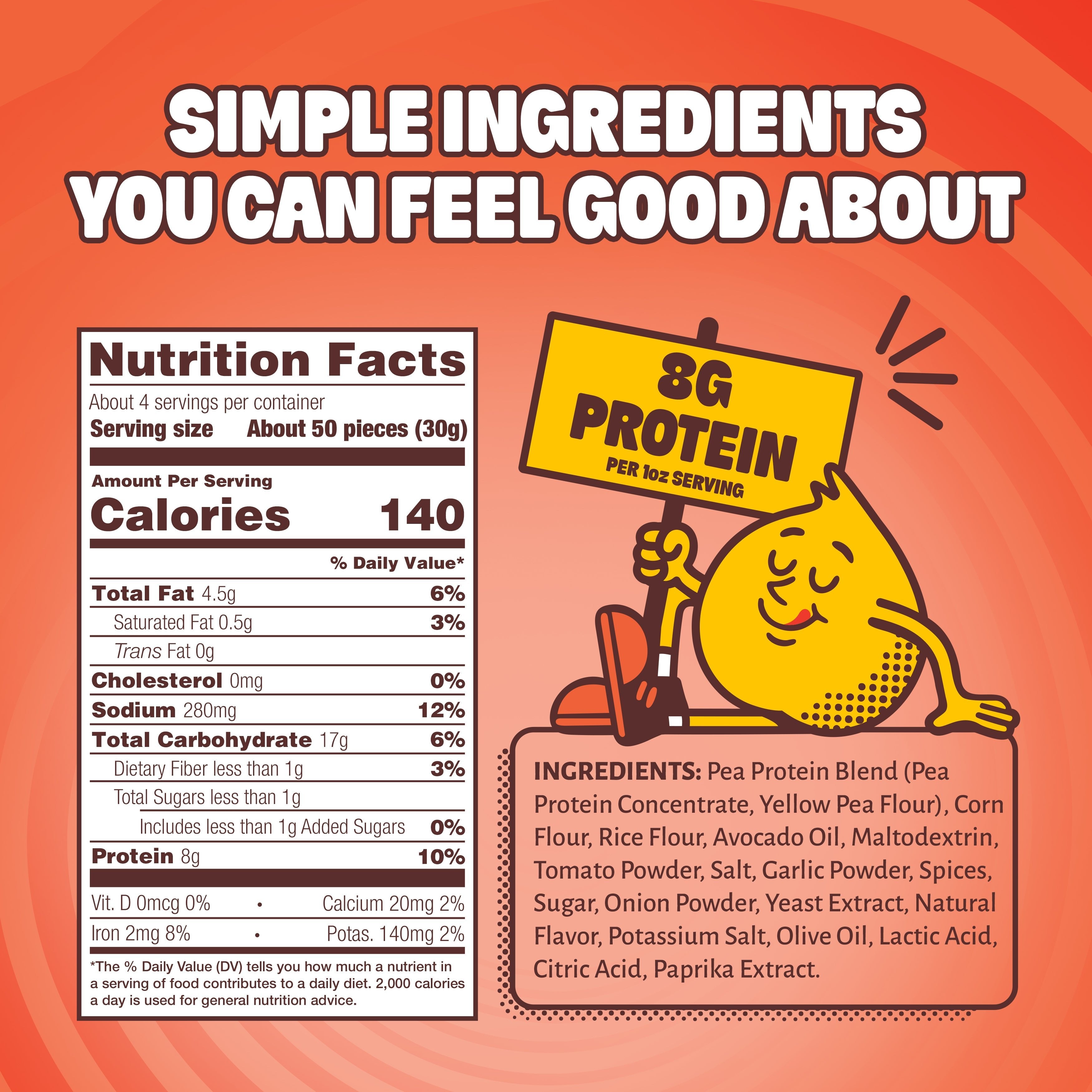 Pizza Party Protein Crunch - | HIPPEAS