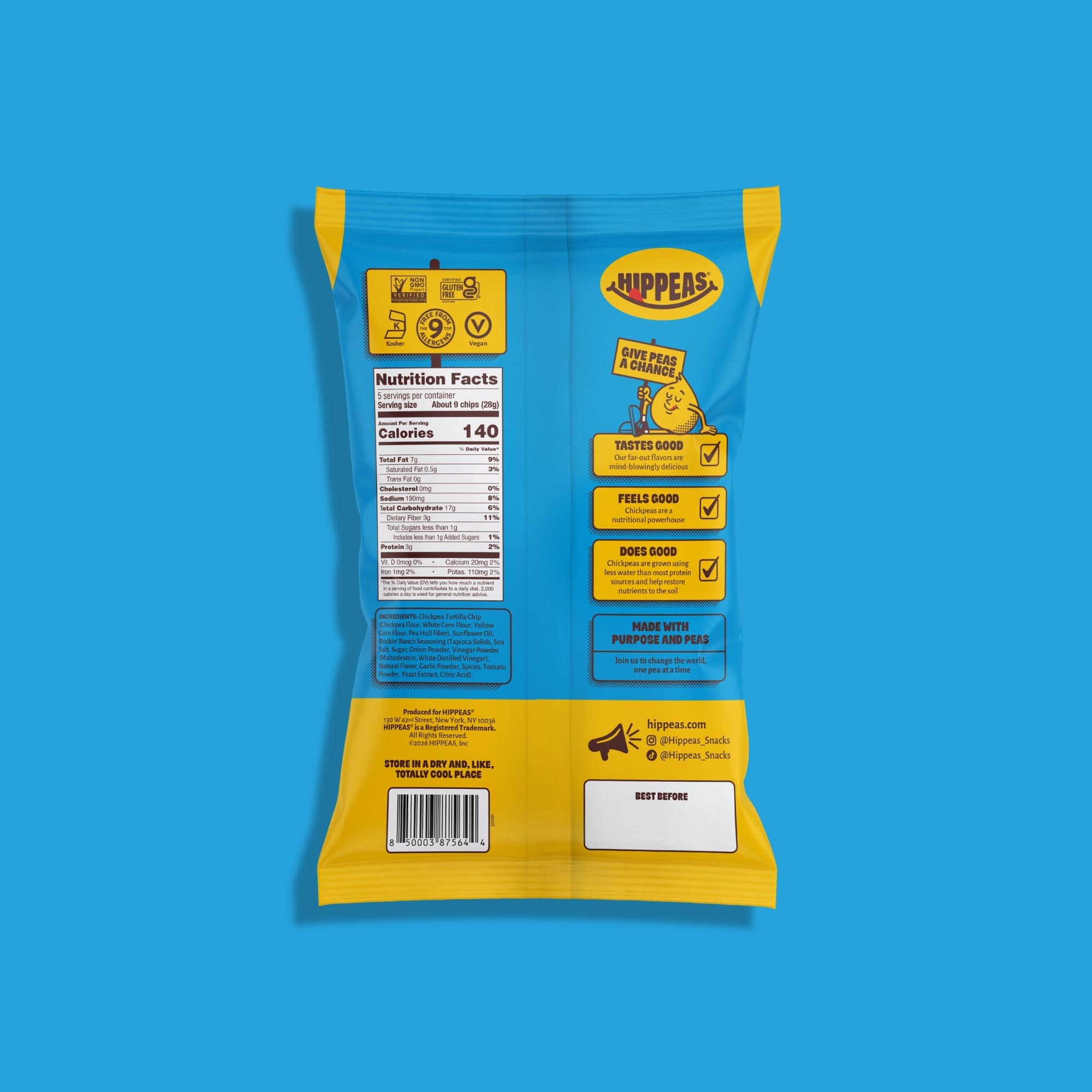 Rockin' Ranch Tortilla Chips - Chips | HIPPEAS